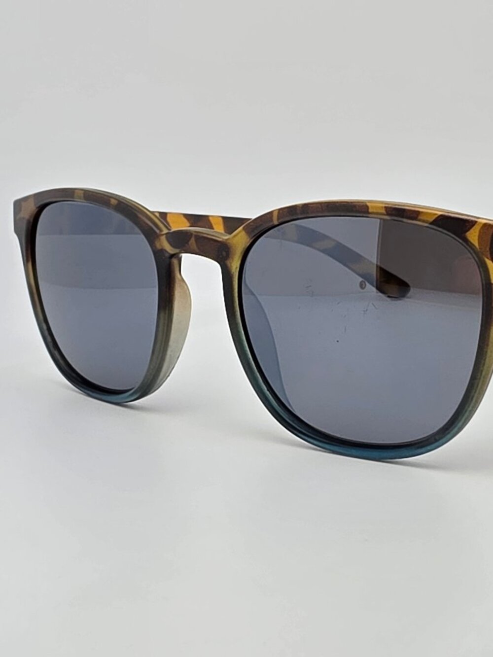 Suncloud Montecito Tortoise Blue Fade Polarized Silver Mirror Lens Sunglasses